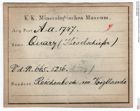 Etiketten zu Quarz (Kieselschiefer) (NHMW-MIN-Aa1747)
